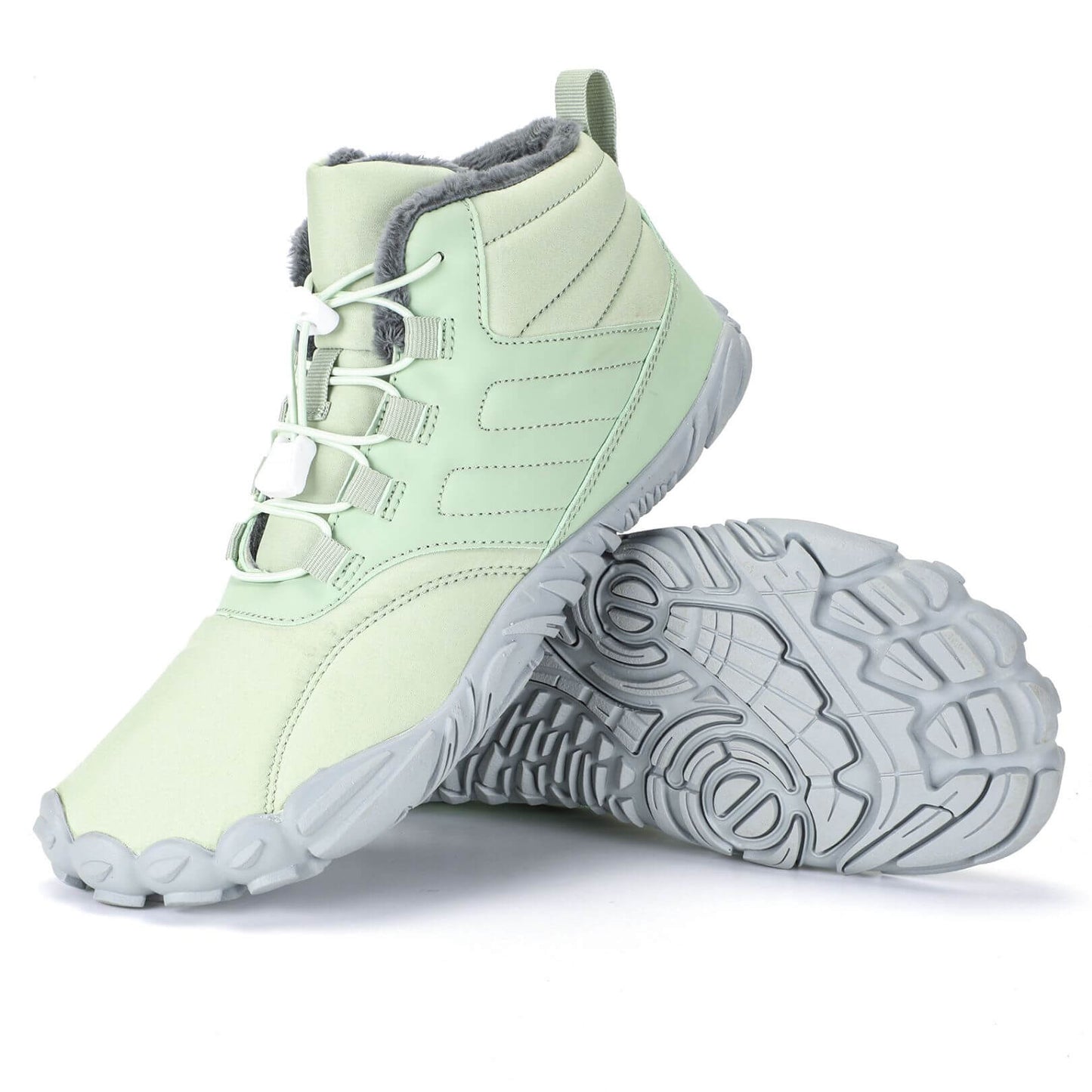 Wasserfeste Damen-Barfußschuhe für den Winter (Testsieger) - Fleece-Innenfutter, große Zehenbox, schmerzfrei