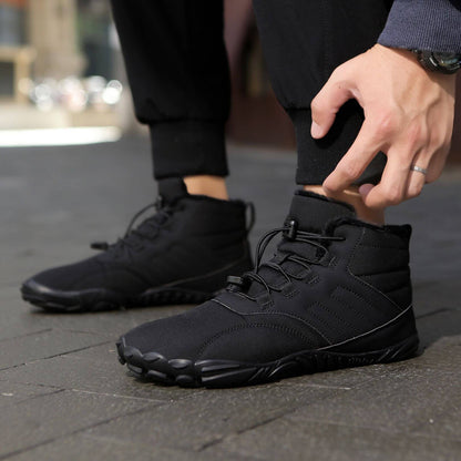 Wasserfeste Damen-Barfußschuhe für den Winter (Testsieger) - Fleece-Innenfutter, große Zehenbox, schmerzfrei