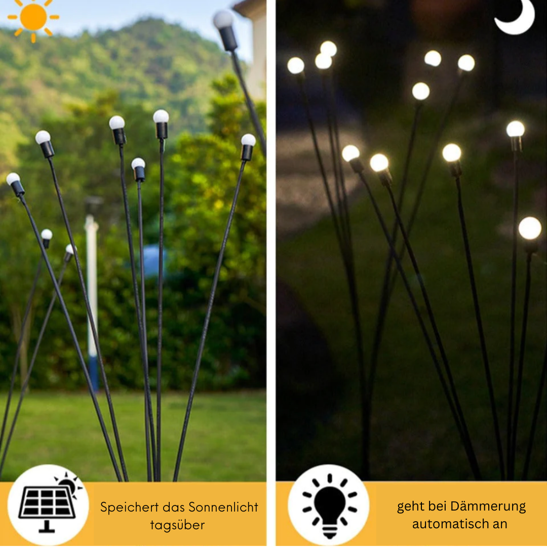Solarpower | LED Solar-Glühwürmchen Lichter für den Garten (6 LEDS)