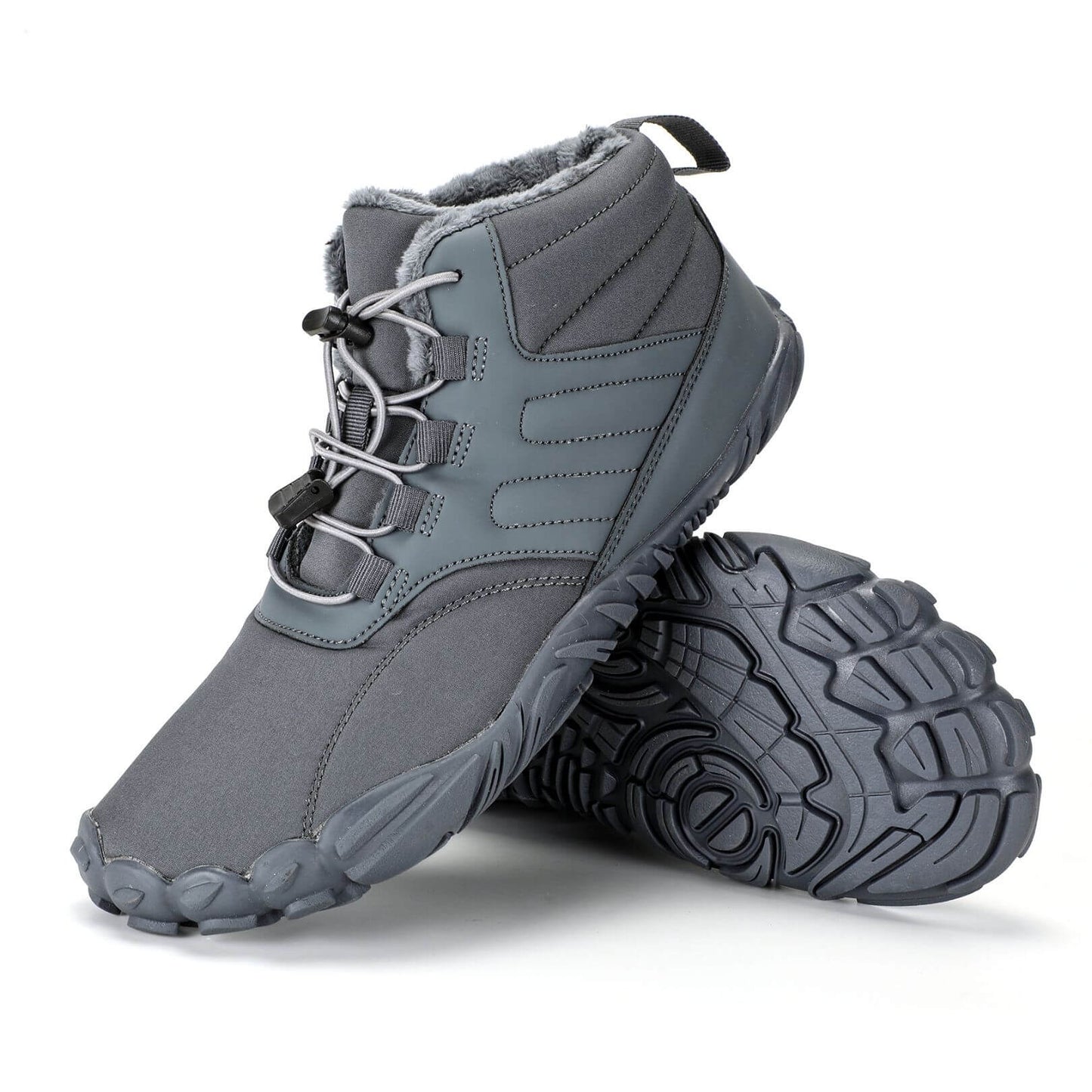 Wasserfeste Damen-Barfußschuhe für den Winter (Testsieger) - Fleece-Innenfutter, große Zehenbox, schmerzfrei