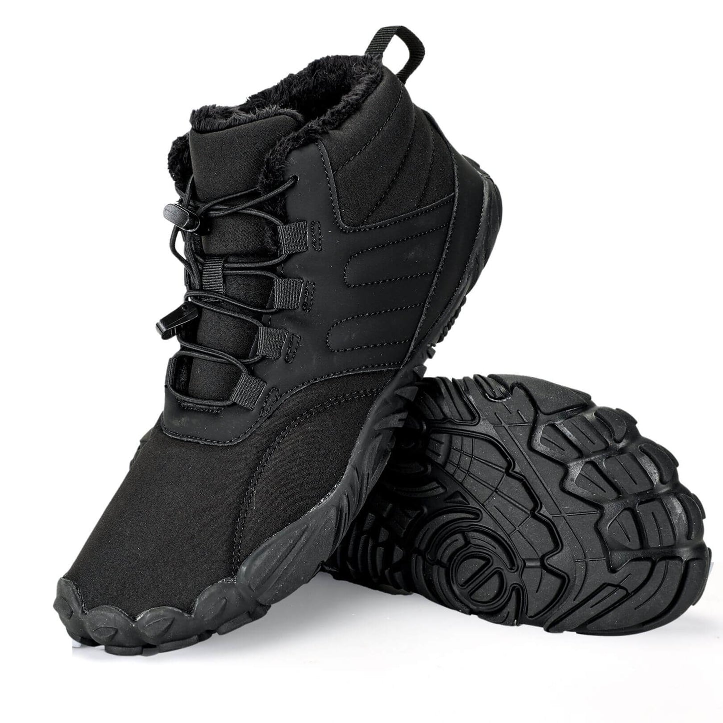 Wasserfeste Damen-Barfußschuhe für den Winter (Testsieger) - Fleece-Innenfutter, große Zehenbox, schmerzfrei
