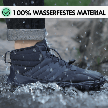 Wasserfeste Damen-Barfußschuhe für den Winter (Testsieger) - Fleece-Innenfutter, große Zehenbox, schmerzfrei