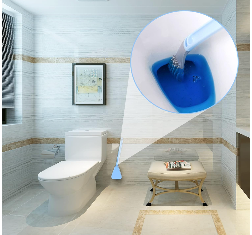 Silly - Revolutionäre Designer-Toilettenbürste - reinigt perfekt, langlebig, leicht zu putzen