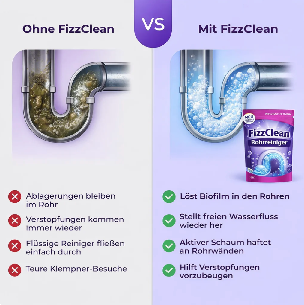 Fizzclean - WC-Reiniger – Toilettenreiniger ohne Schrubben