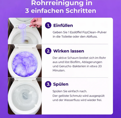Fizzclean - WC-Reiniger – Toilettenreiniger ohne Schrubben