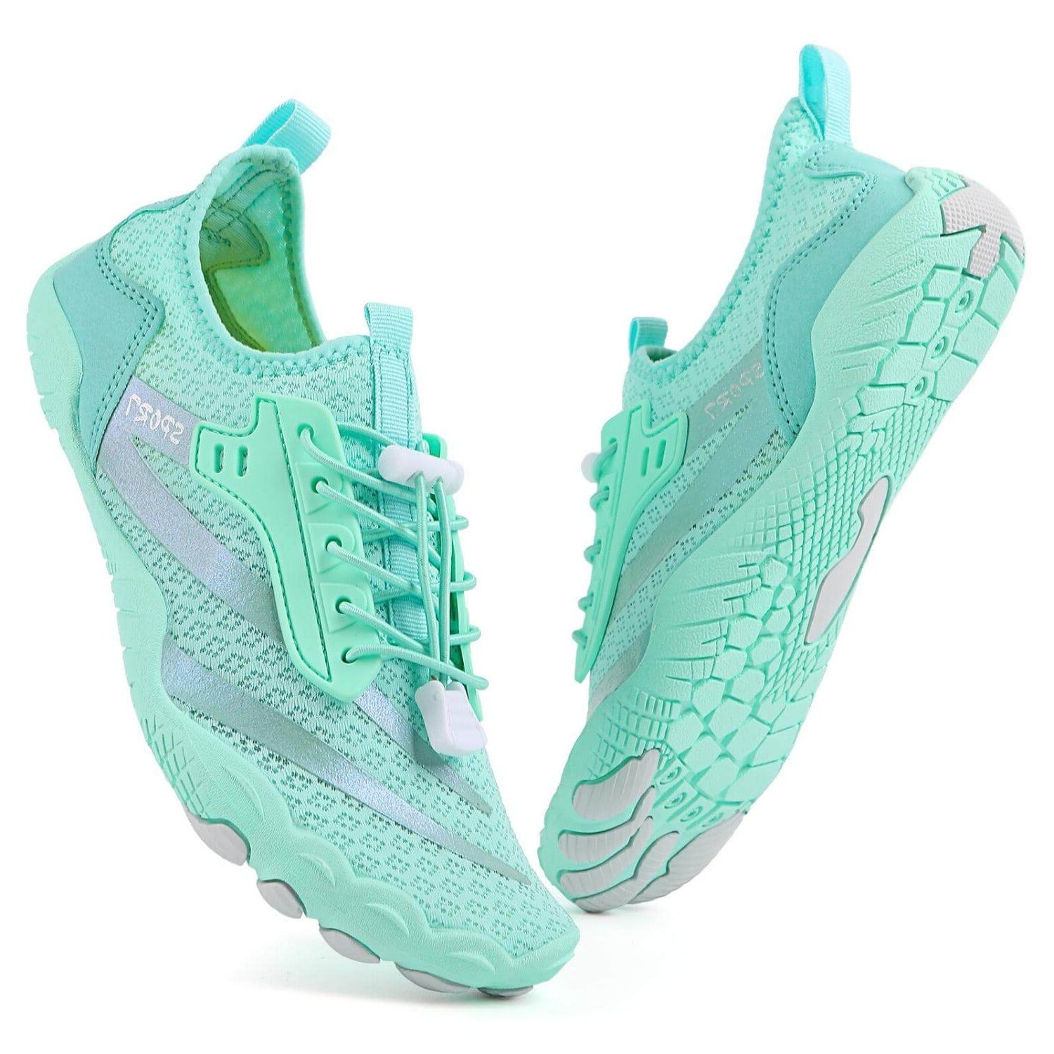 Unisex-Barfußschuhe "Feel Pro" - große Zehenfreiheit, gesund &amp; komfortabel - nie wieder Schmerzen, Blasen oder Schwellungen_türkis 2