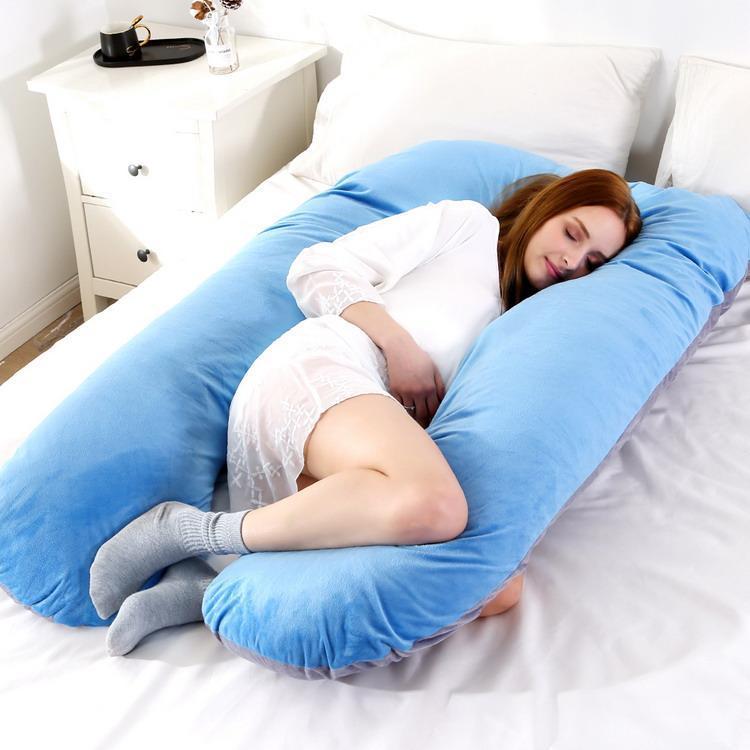 Das originale Schlaftherapie-Kissen - das kuscheligste Kissen der Welt - hilft Dir, schneller einzuschlafen, Blau - grau 3
