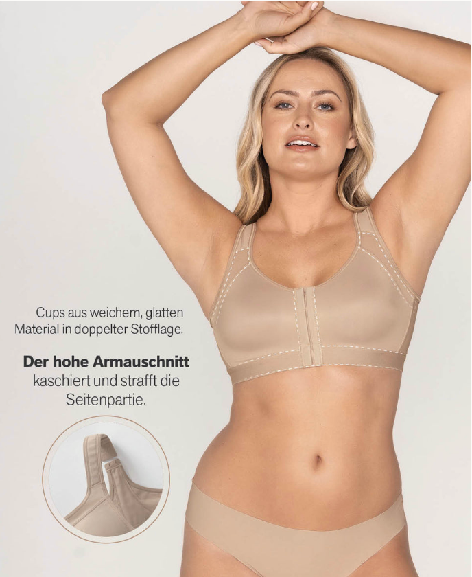Haltungskorrigierender rückenstützender BH ohne Bügel und multifunktional