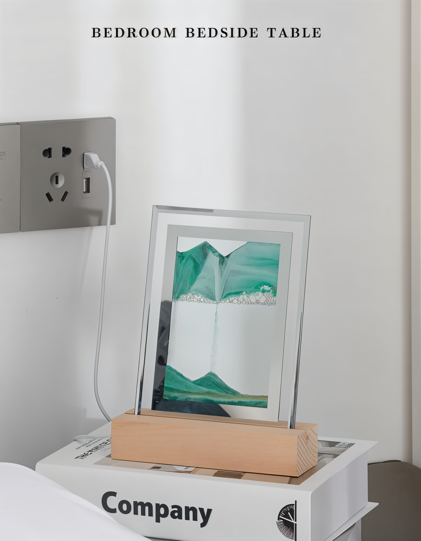 3DFlow Nachtlicht - Kreativer Rahmen Treibsand Kunstdekor