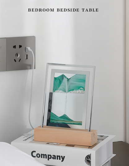 3DFlow Nachtlicht - Kreativer Rahmen Treibsand Kunstdekor