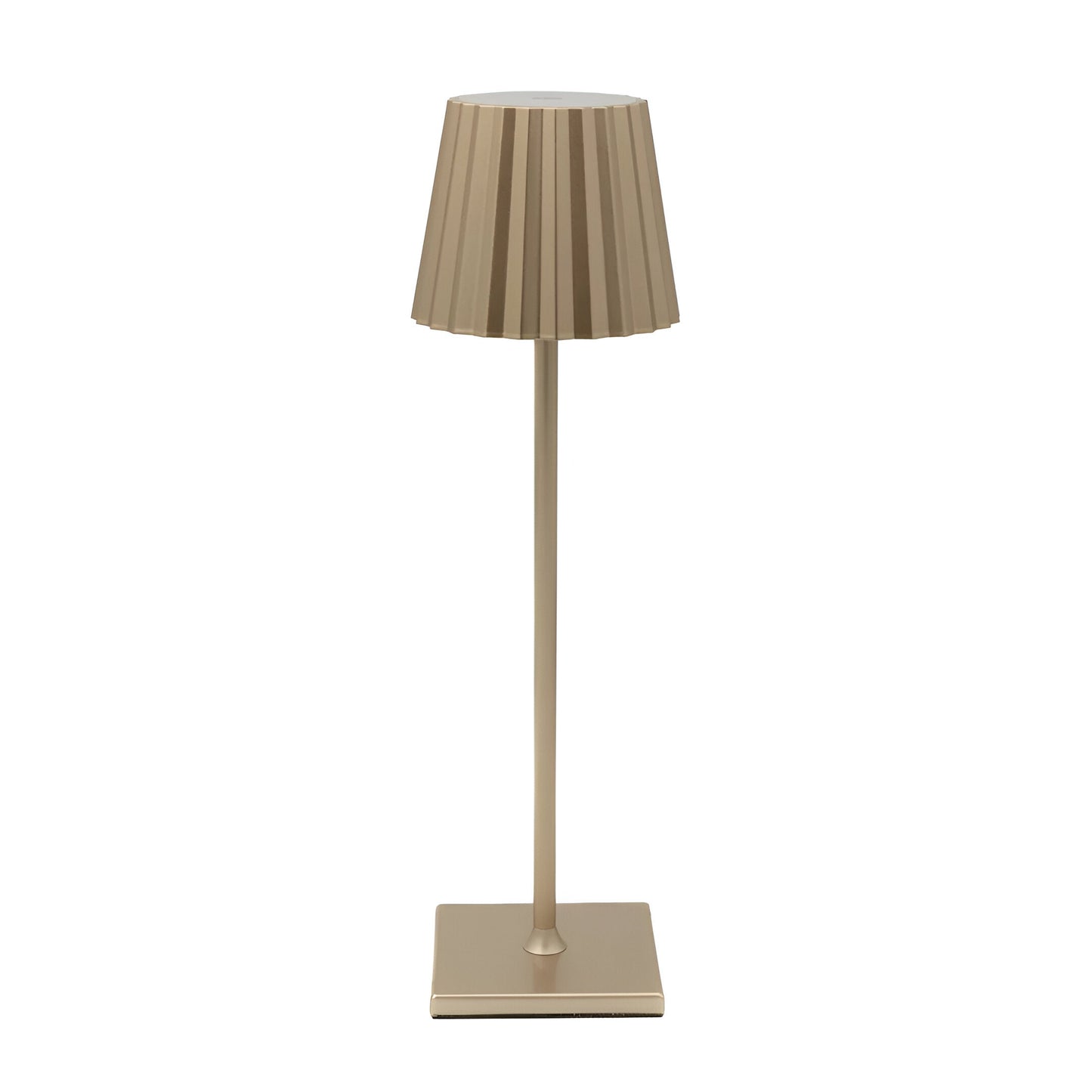 Kaufladen_LuminaTouch - wasserdichte, wiederaufladbare, kabellose, dimmbare LED-Tischlampe | Für drinnen und draußen geeignet | 3000K Warmweiß Licht | Designer + gold 2