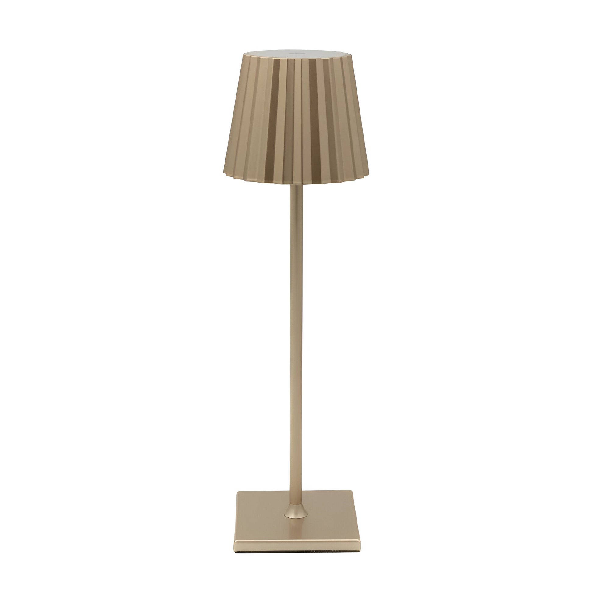 Kaufladen_LuminaTouch - wasserdichte, wiederaufladbare, kabellose, dimmbare LED-Tischlampe | Für drinnen und draußen geeignet | 3000K Warmweiß Licht | Designer + gold 2
