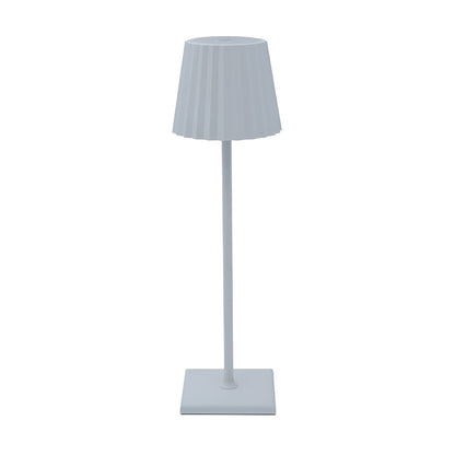 Kaufladen_LuminaTouch - wasserdichte, wiederaufladbare, kabellose, dimmbare LED-Tischlampe | Für drinnen und draußen geeignet | 3000K Warmweiß Licht | Designer + weiß 3