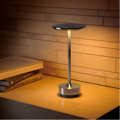 LumaLight Kabellose Design-Lampe: USB-aufladbare, berührungsgesteuerte Tischlampe für Stimmungsbeleuchtung"