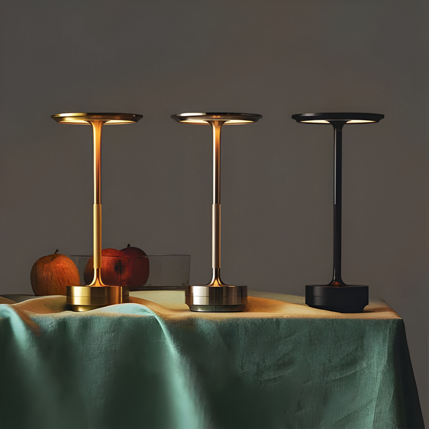 LumaLight Kabellose Design-Lampe: USB-aufladbare, berührungsgesteuerte Tischlampe für Stimmungsbeleuchtung"