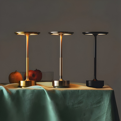 LumaLight Kabellose Design-Lampe: USB-aufladbare, berührungsgesteuerte Tischlampe für Stimmungsbeleuchtung"