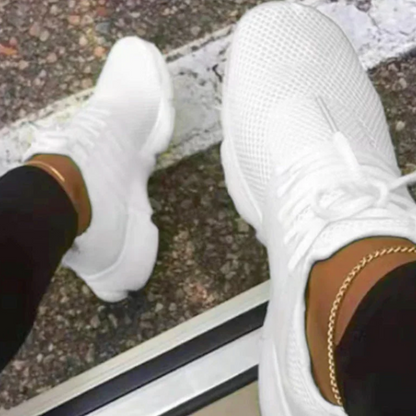 Orthopädische Damen-Sneakers - superleicht, rutschfest, atmungsaktiv weiß_2