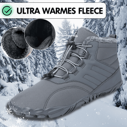 Wasserfeste Damen-Barfußschuhe für den Winter (Testsieger) - Fleece-Innenfutter, große Zehenbox, schmerzfrei