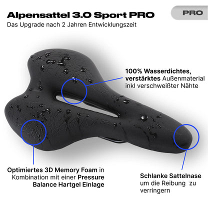Alpensattel 3.0 Sport PRO - Alpensattel.de