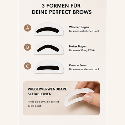 Browfi Augenbrauen Stempel - Perfekte Augenbrauen in Sekunden
