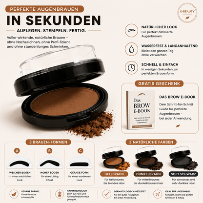 Browfi Augenbrauen Stempel - Perfekte Augenbrauen in Sekunden