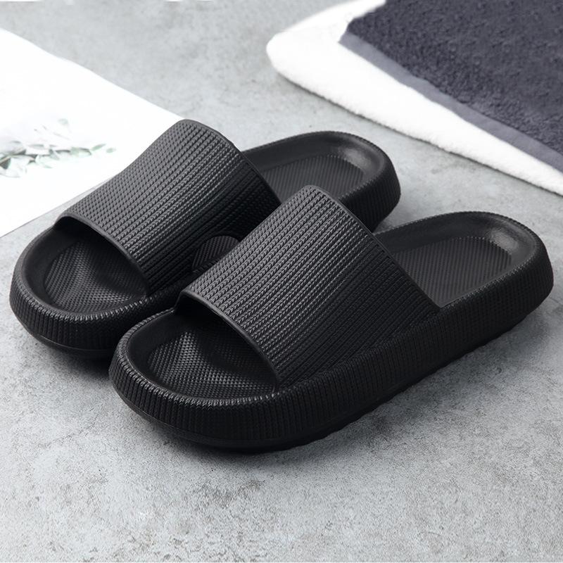 Orthopädische Sandalen / Hausschuhe (extra weich) - Laufen wie auf Wolke 7 - schwarz