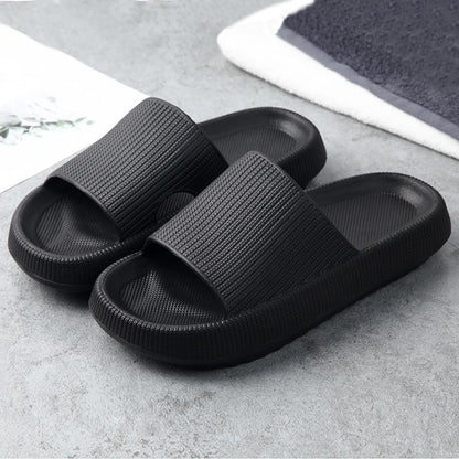 Orthopädische Sandalen / Hausschuhe (extra weich) - Laufen wie auf Wolke 7 - schwarz