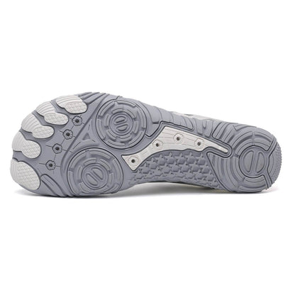 Unisex-Barfußschuhe "Sport Pro" - für Sport, Wandern, Trail Running - die gesündesten Schuhe - große Zehenfreiheit_weiß 2