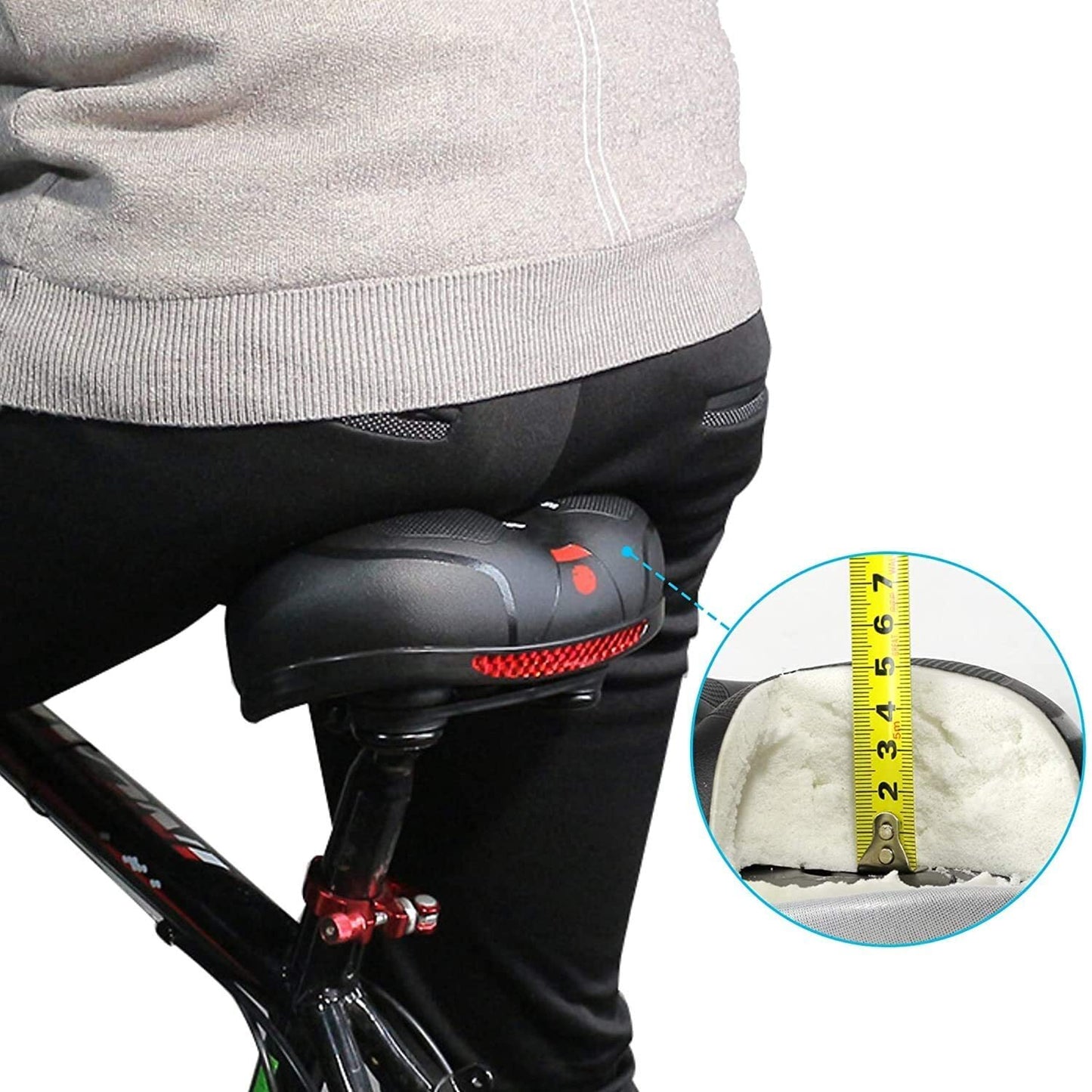 Perfekter Fahrradsattel - extra weich & bequem, inkl. Reflektor 5