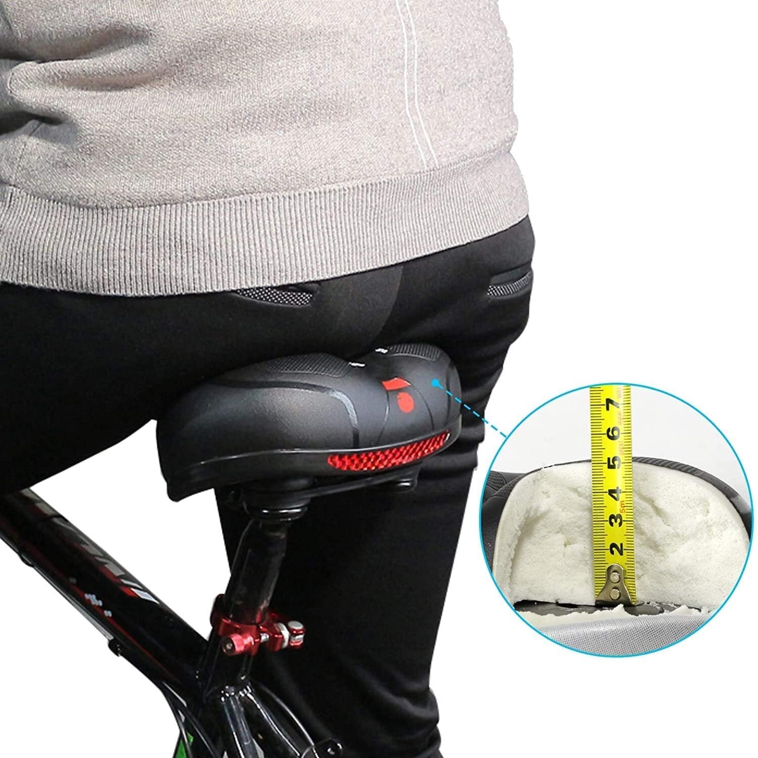 Perfekter Fahrradsattel - extra weich & bequem, inkl. Reflektor 5