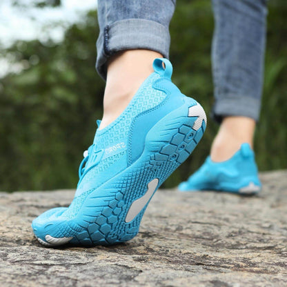 Unisex-Barfußschuhe "Feel Pro" - große Zehenfreiheit, gesund &amp; komfortabel - nie wieder Schmerzen, Blasen oder Schwellungen_hellblau