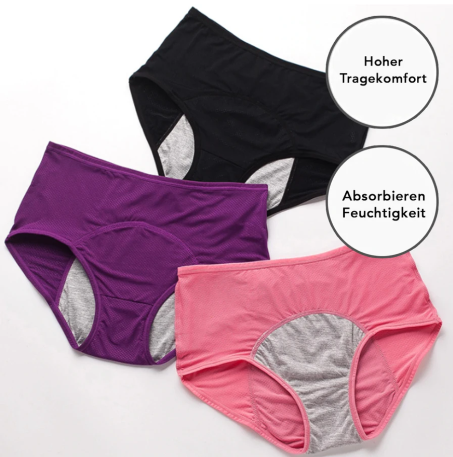 Bequeme Perioden Unterwäsche (3er-Pack)