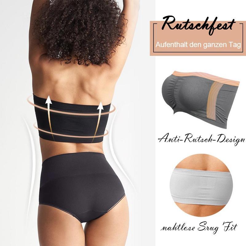 Nahtloses Bandeau / rutschfester BH_schwarz_2