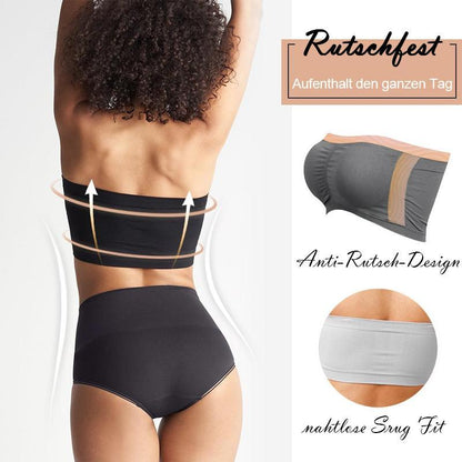 Nahtloses Bandeau / rutschfester BH_schwarz_2