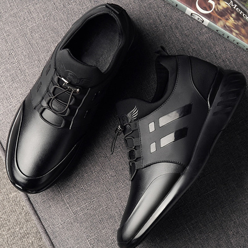 Kaufladen_Falken - Bequemer Premium Herrenschuh + schwarz + 5