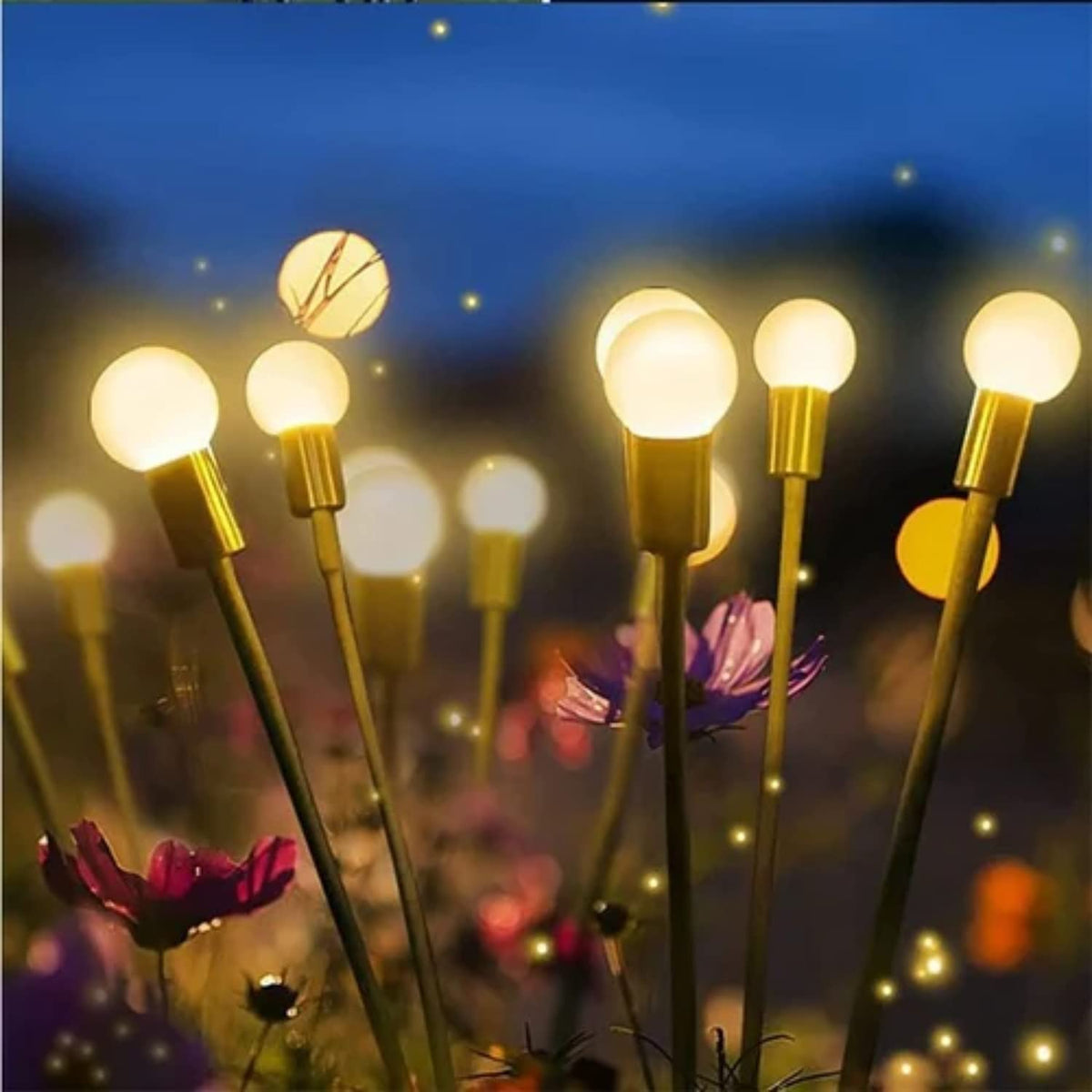 Solarpower | LED Solar-Glühwürmchen Lichter für den Garten (6 LEDS)