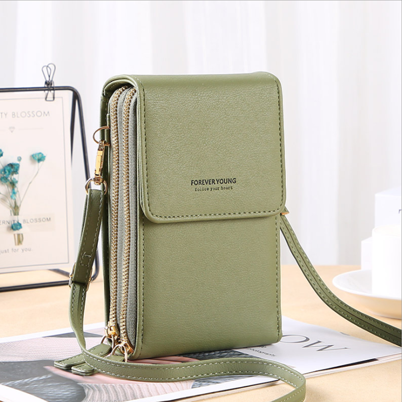 Multifunktionale Touchscreen-Handytasche - modischer Schutz für Handys grün 2