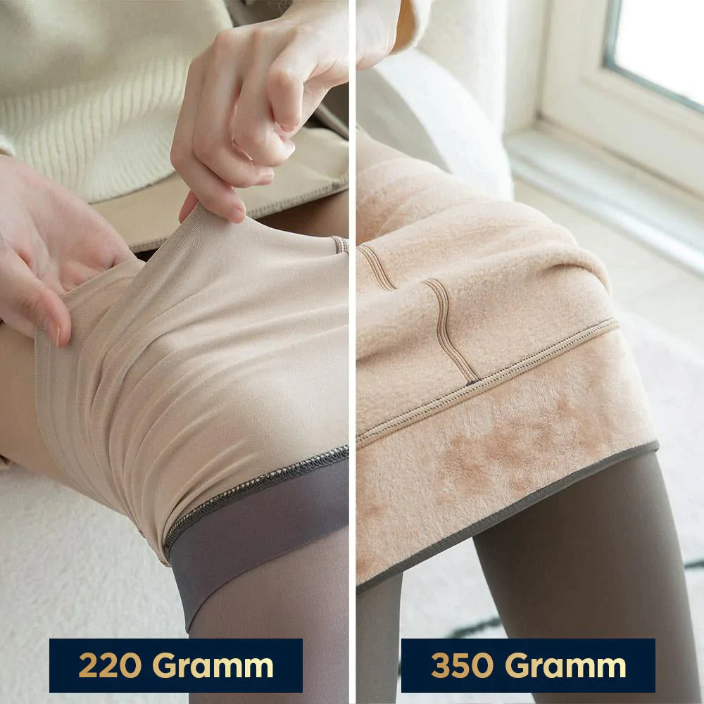 Premium Fleece Strumpfhose / Thermoleggings - 200 gramm