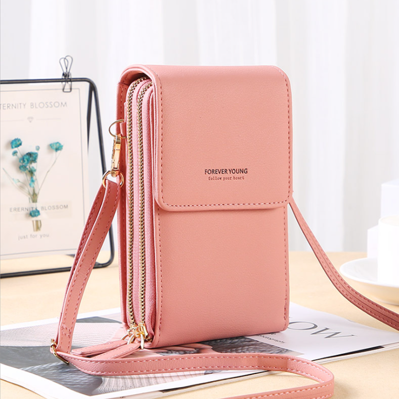 Multifunktionale Touchscreen-Handytasche - modischer Schutz für Handys pink 2