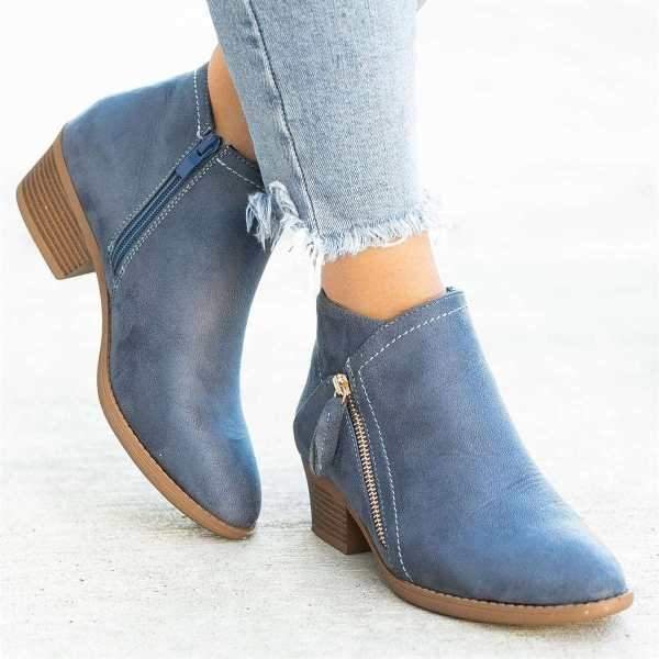 Clark Stiefeletten | Damenstiefelette mit Reißverschluss und hochwertigem Fußbett