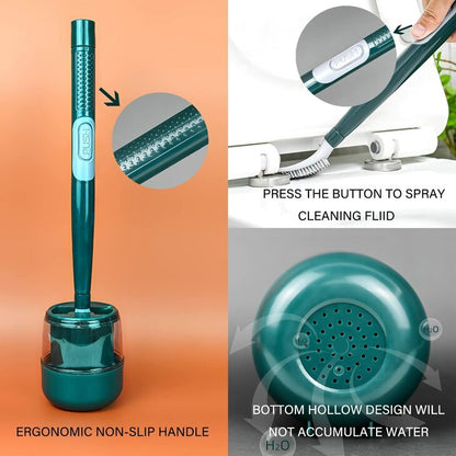 Hygienische Toilettenbürste mit Seifenspender für schnelle Reinigung - stilvoll, hochwertig & langlebig