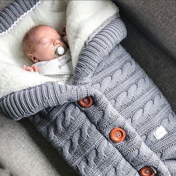 Babyweicher Schlafsack Wolke 7 grau