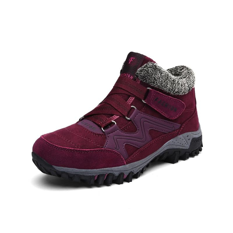 Winterschuh mit Innenfutter - rot