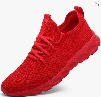 DamenLaufschuheTurnschuheSportschuheSneakerRunningTennisSchuheFreizeitStrassenlaufschuheFashionLeichtgewichtsAtmungsaktivWalkingschuheOutdoorFitnessJoggingSportsschuhe_rot