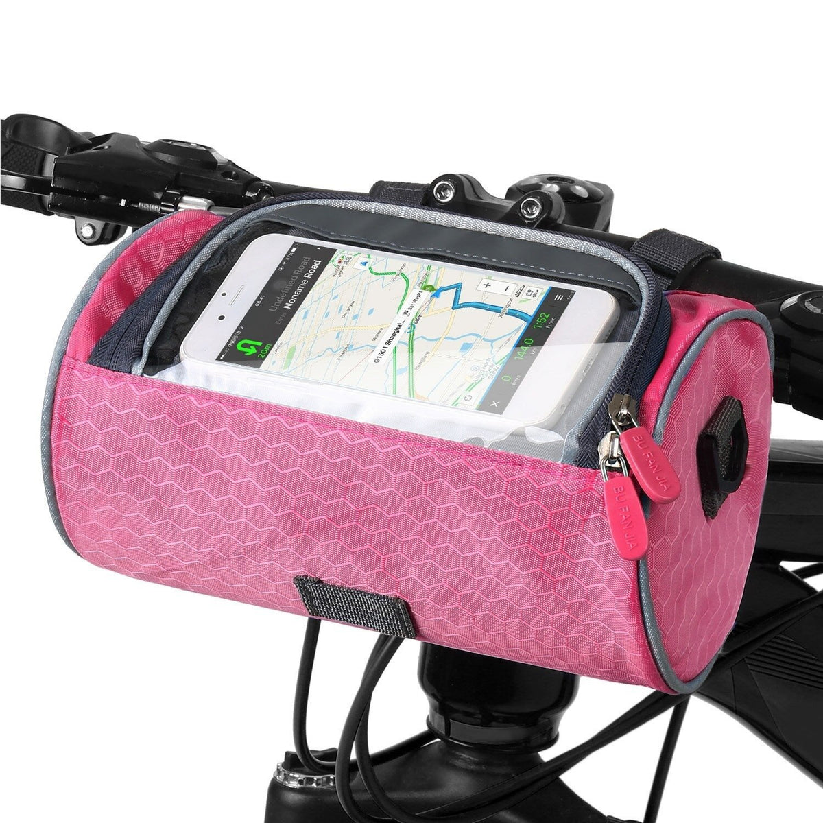 Fahrradtasche mit Touchscreen - Testsieger_rosa_2