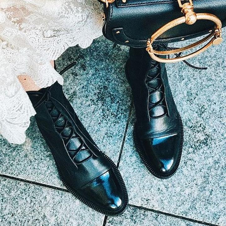 Gaboura klassische Vintage-Stiefel mit Absatz für Damen - hochwertig, stylish, warm & bequem_schwarz_7