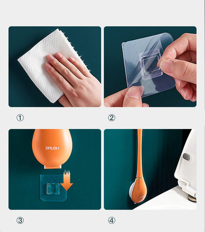 Toilettenbürste mit integriertem Halter