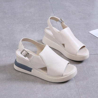 Orthopädische Sandalen "Ortolina" - korrigiert Haltung, elegant & komfortabel  - beige - testsieger