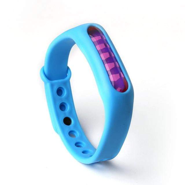 Mücken Abwehrband - Mückenschutz Armband  - Effektiver Schutz gegen Mücken - Unverzichtbares Zubehör für Camping und Wandern_blau