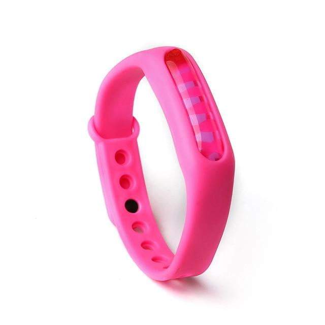 Mücken Abwehrband - Mückenschutz Armband  - Effektiver Schutz gegen Mücken - Unverzichtbares Zubehör für Camping und Wandern_rosa